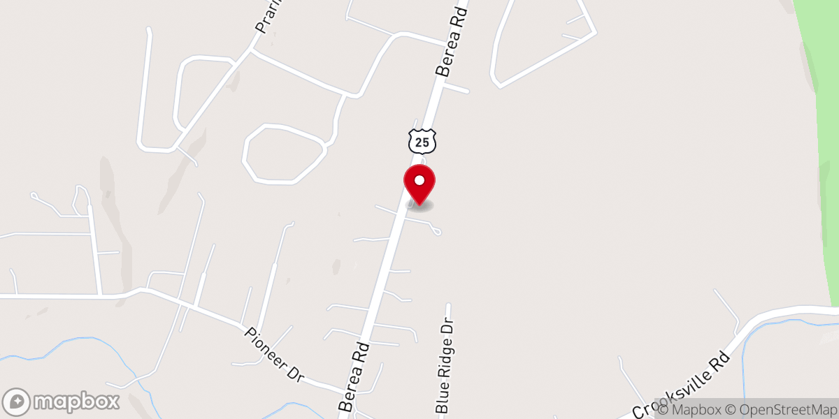Map showing location of Glory Land Baptist Church