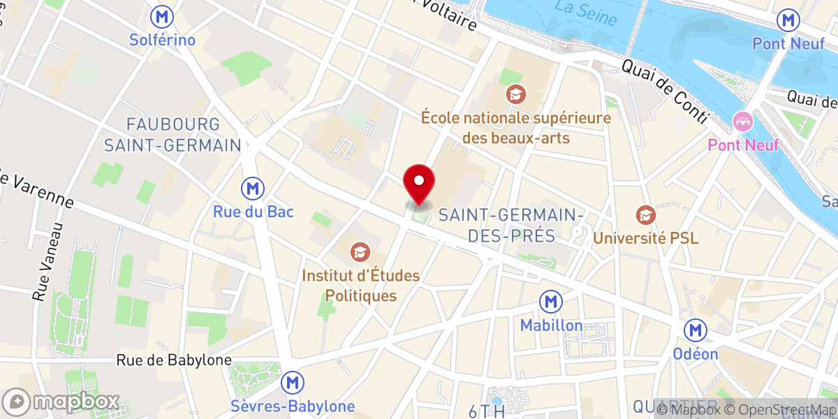 Map showing location of Cathédrale Saint Volodymyr le Grand