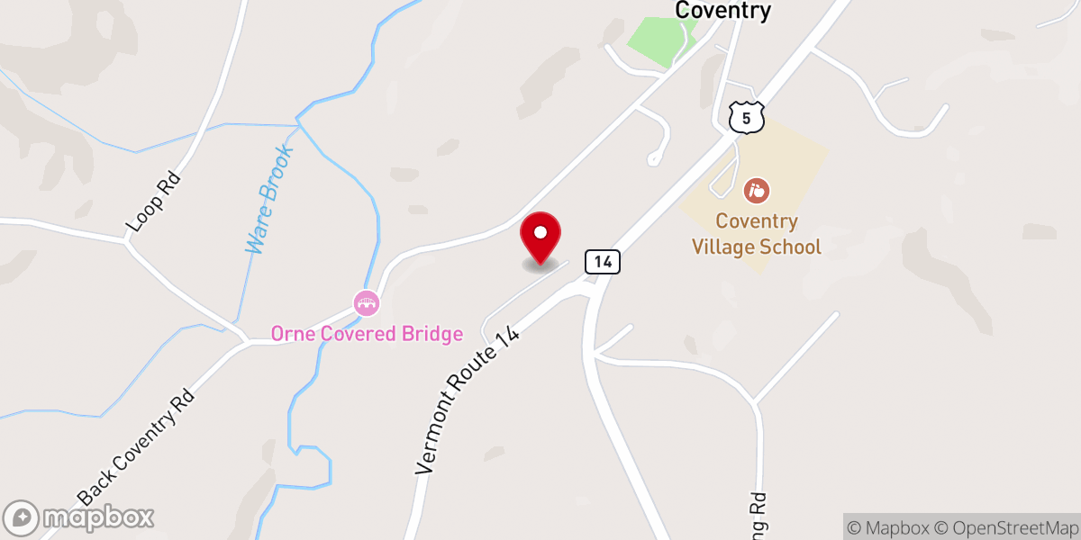Map showing location of Grace Brethren Church