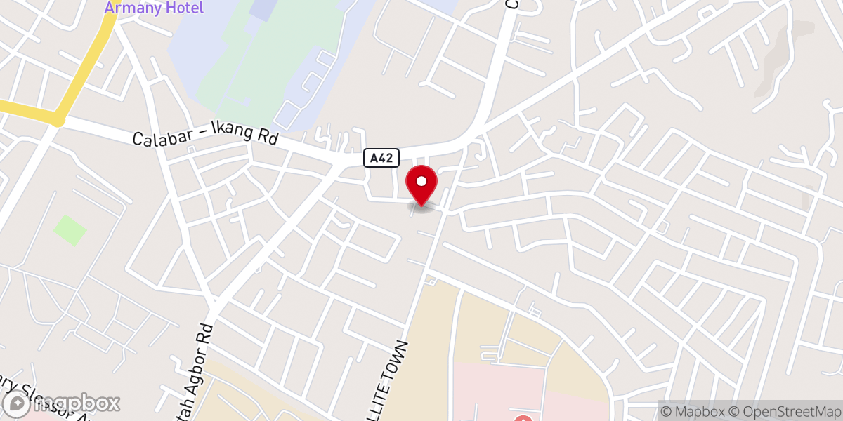 Map showing location of Rock of Ages Parish, Redeemed Christian Church of God