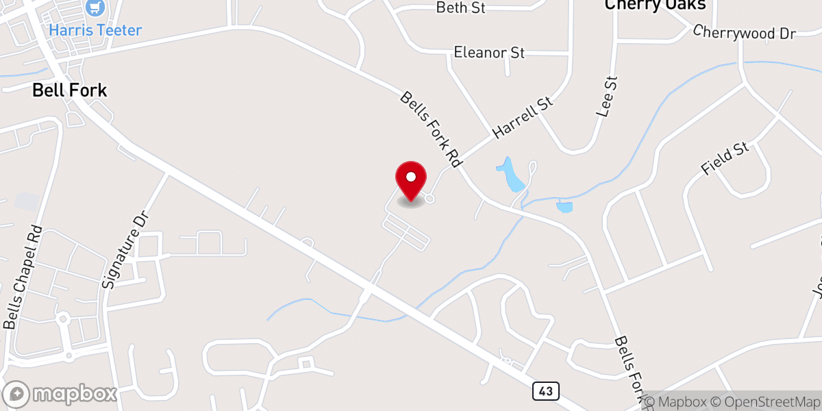 Map showing location of Unity Church