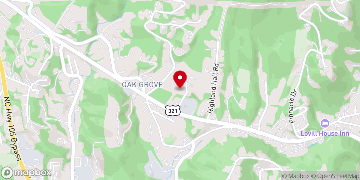 Map showing location of The Rock Hub