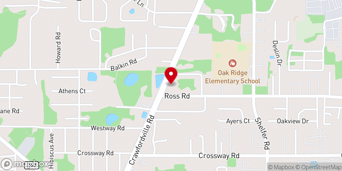 Map showing location of First Southern Church