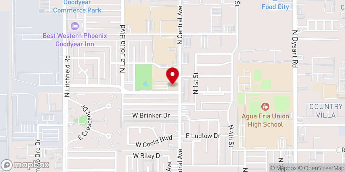Map showing location of Saint John Vianney Church