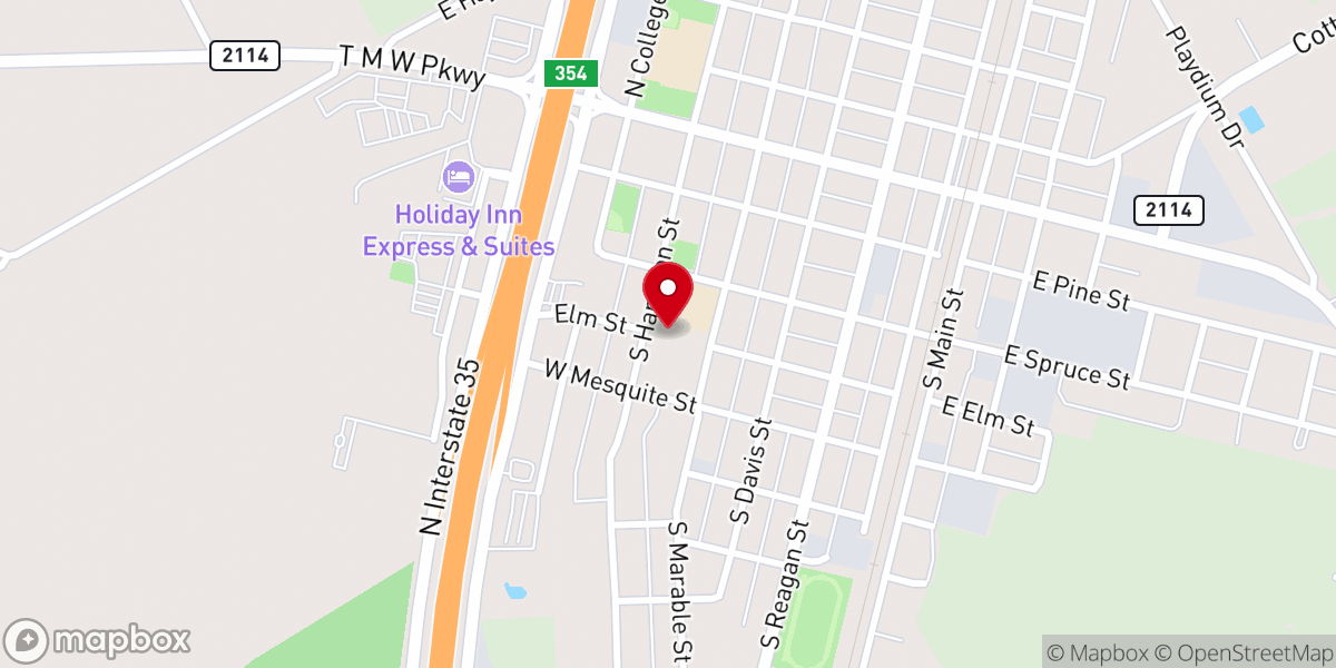 Map showing location of St. Mary's Church of the Assumption