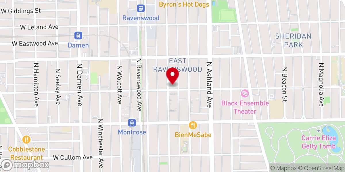 Map showing location of Ravenswood United Methodist Church