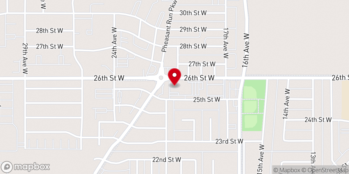 Map showing location of Young Bucks Coffee & Eatery I LifeChurch
