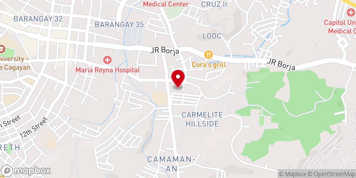 Map showing location of Our Lady of Fatima Parish Church