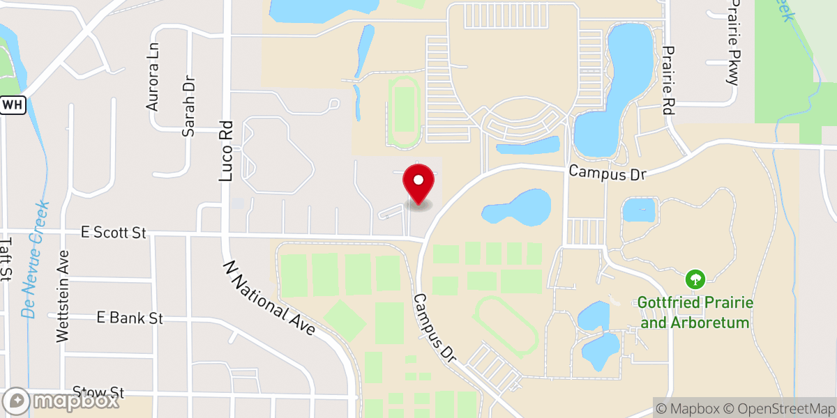 Map showing location of Church of Christ Fond Du Lac
