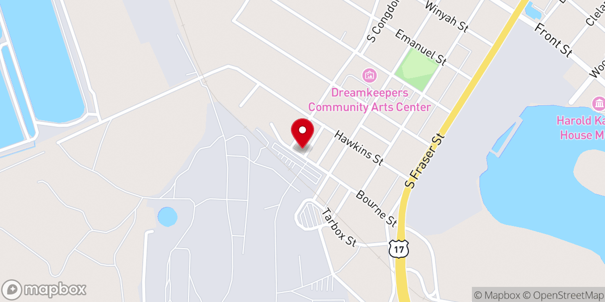 Map showing location of Dickerson AME Church