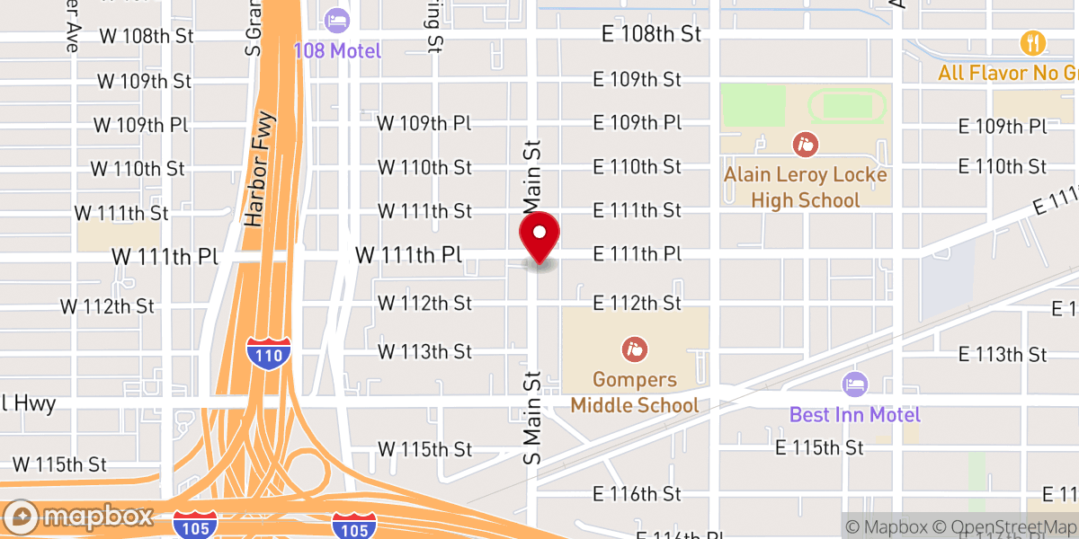 Map showing location of Faithful Walk Ministries