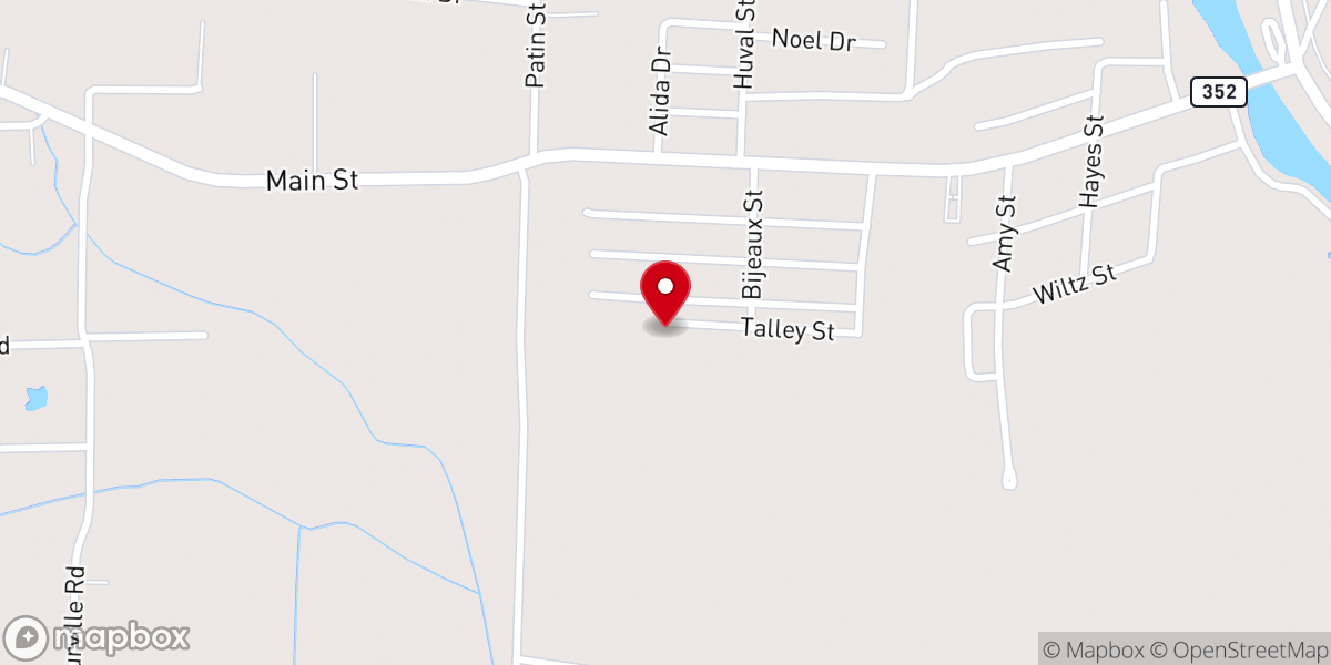 Map showing location of Henderson Bible Church