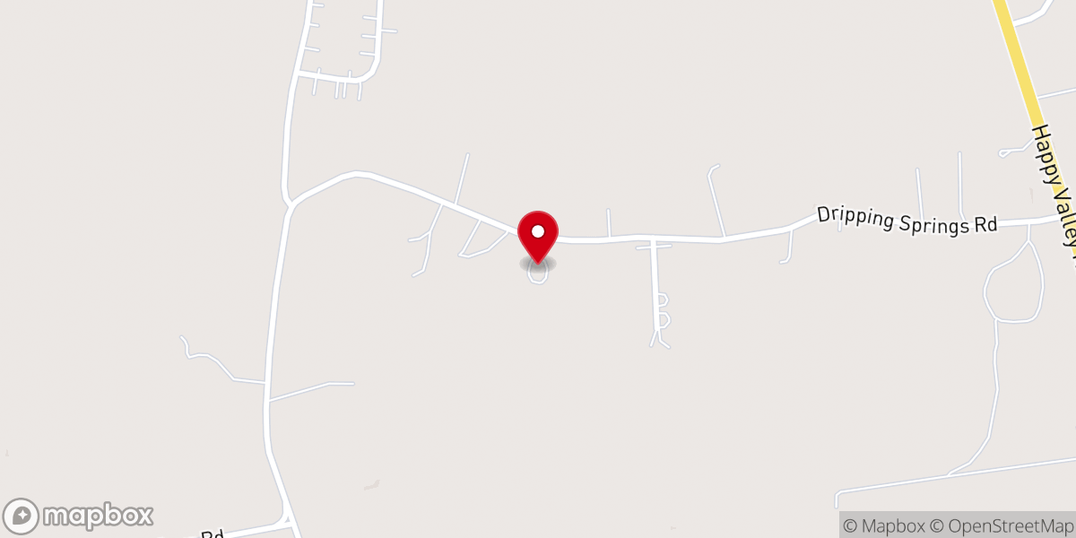 Map showing location of Mount Tabor Church