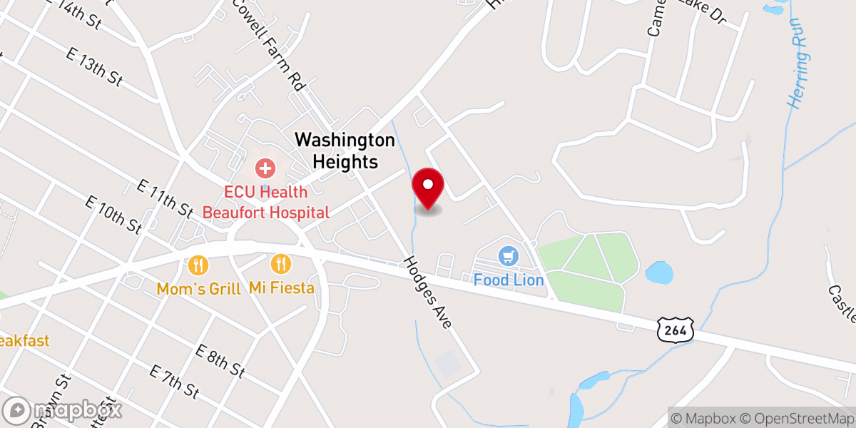 Map showing location of Washington Heights Church Of God