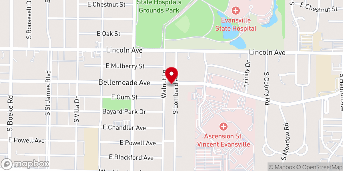 Map showing location of Saint Ananias Orthodox Church