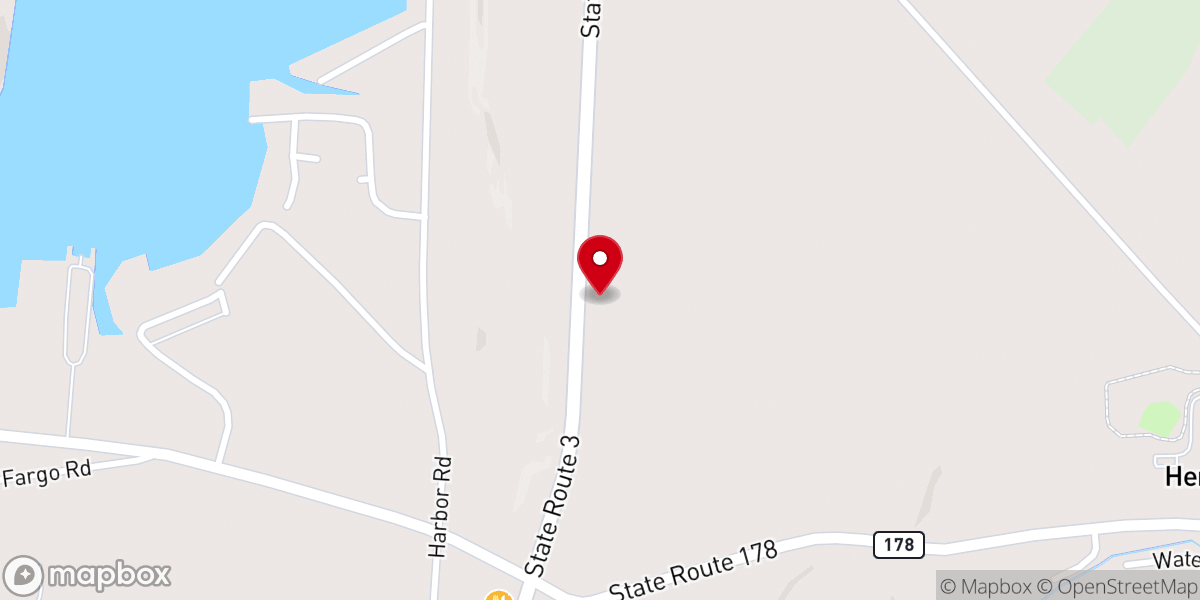 Map showing location of Queen of Heaven