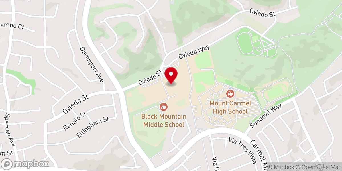 Map showing location of Hope Presbyterian Church