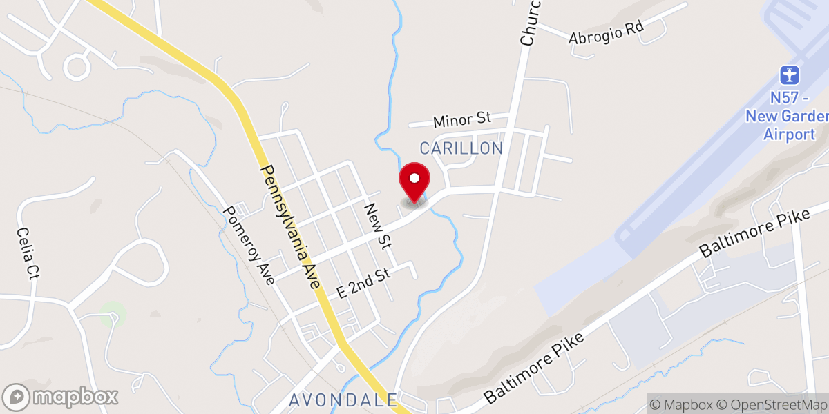 Map showing location of Galilee Union American Methodist Episcopal Church