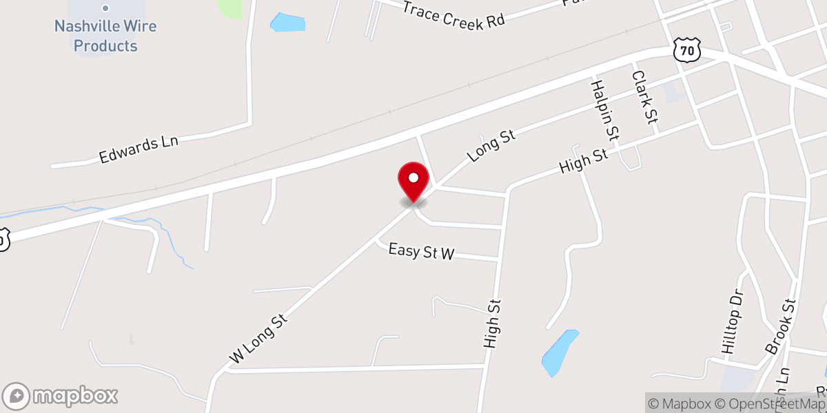 Map showing location of Bethel Pentecostal Holiness