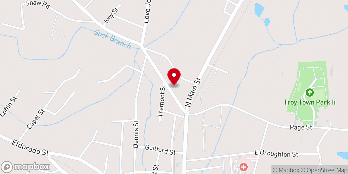 Map showing location of LifePoint Church