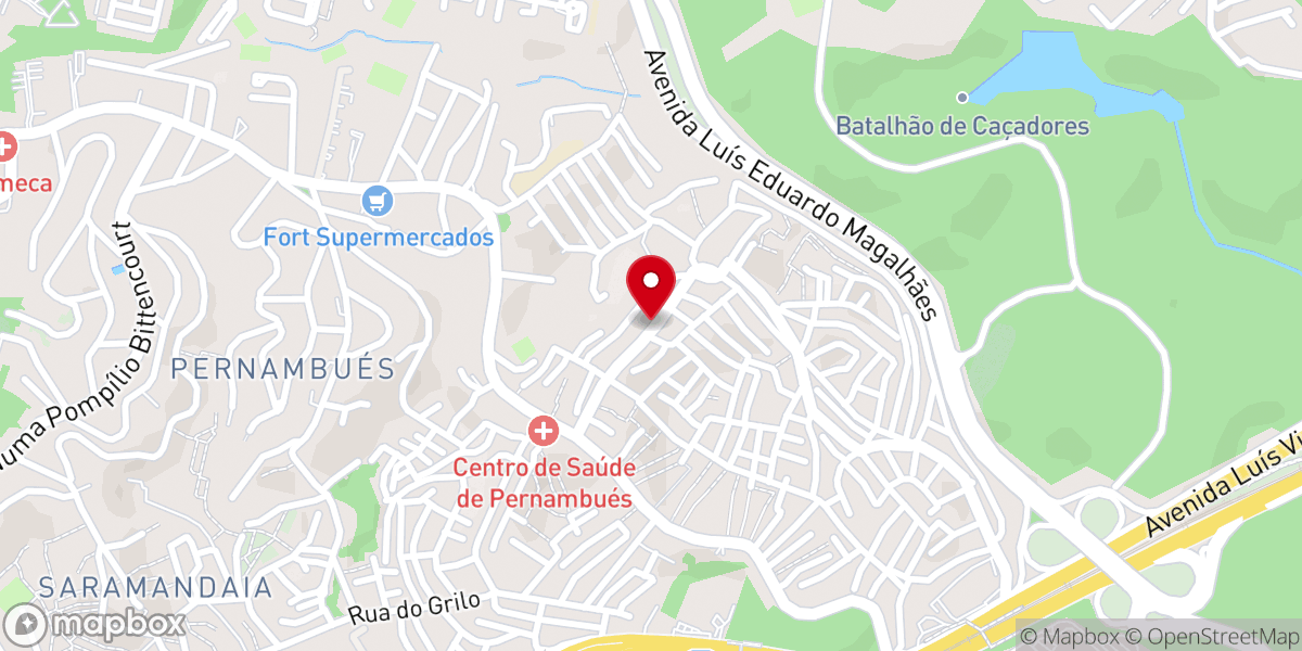 Map showing location of PIBAPE - Primeira Igreja Batista em Pernambués