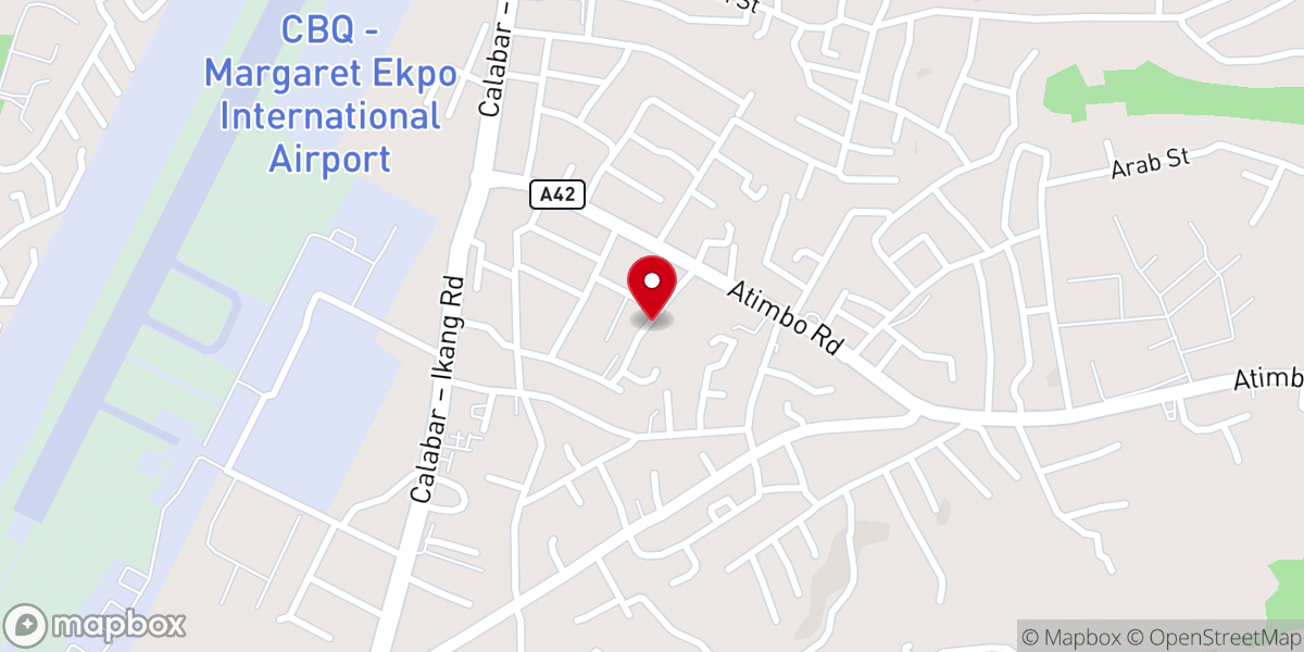 Map showing location of Redeem Christian Church Of God