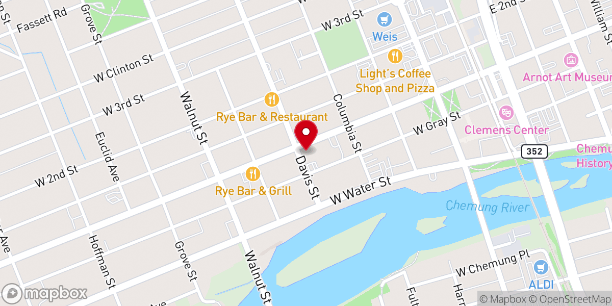 Map showing location of Grace Episcopal Church