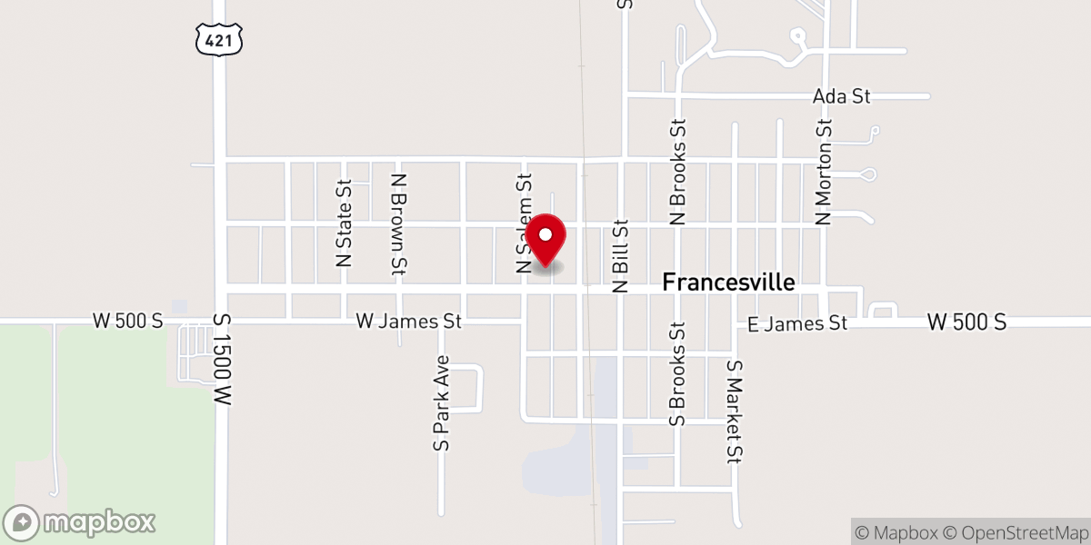 Map showing location of St. Francis Solano Catholic Church