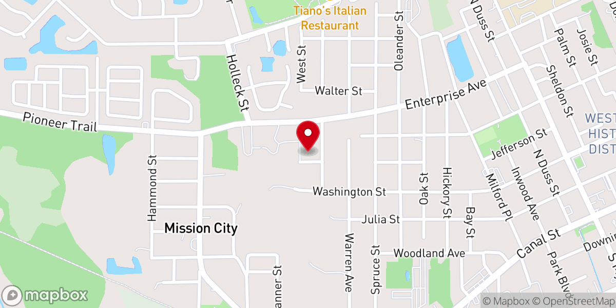Map showing location of Community Unitarian Universalist Church