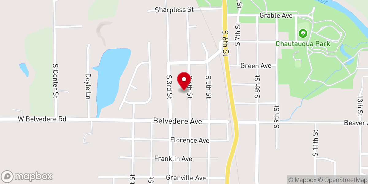 Map showing location of Faith Christian Fellowship