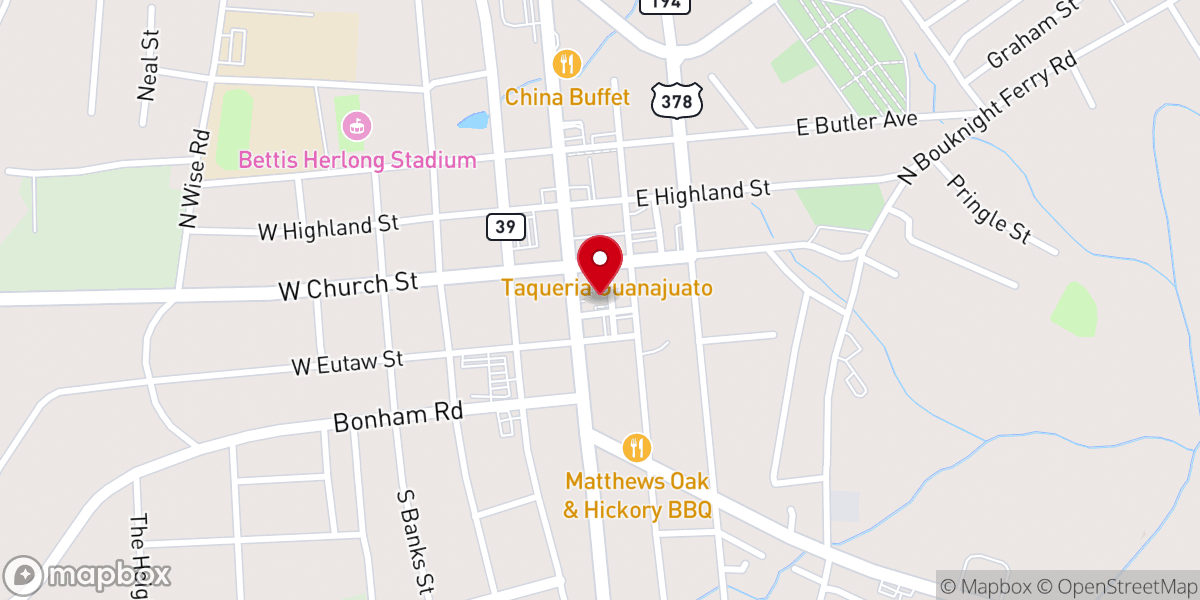 Map showing location of Saluda County Assessors Office