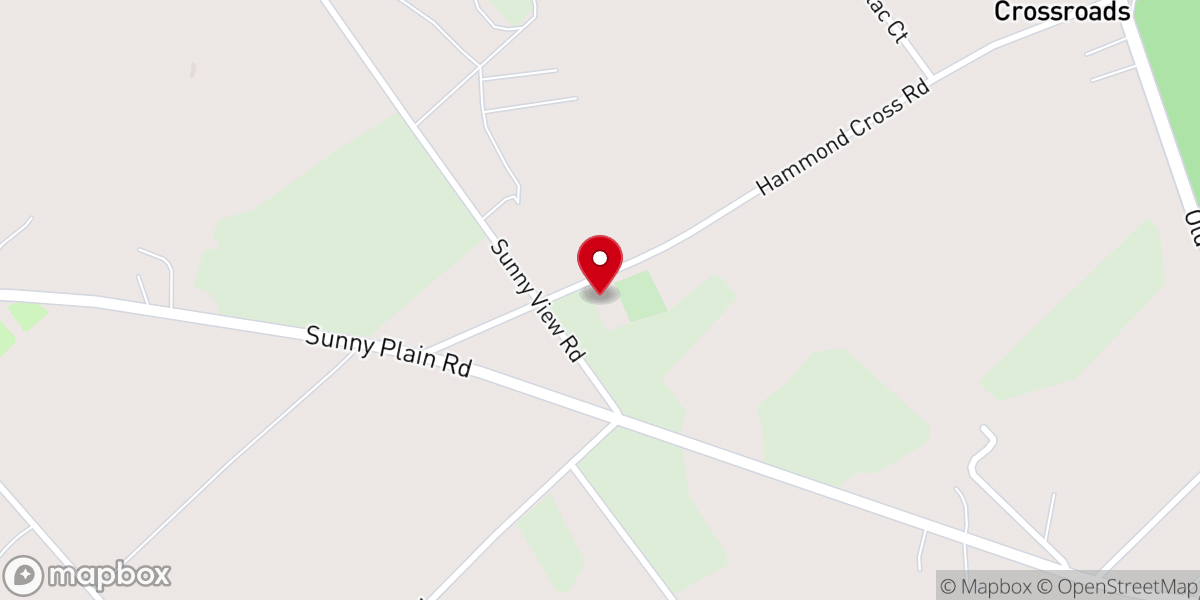 Map showing location of Gethsemane Baptist Church
