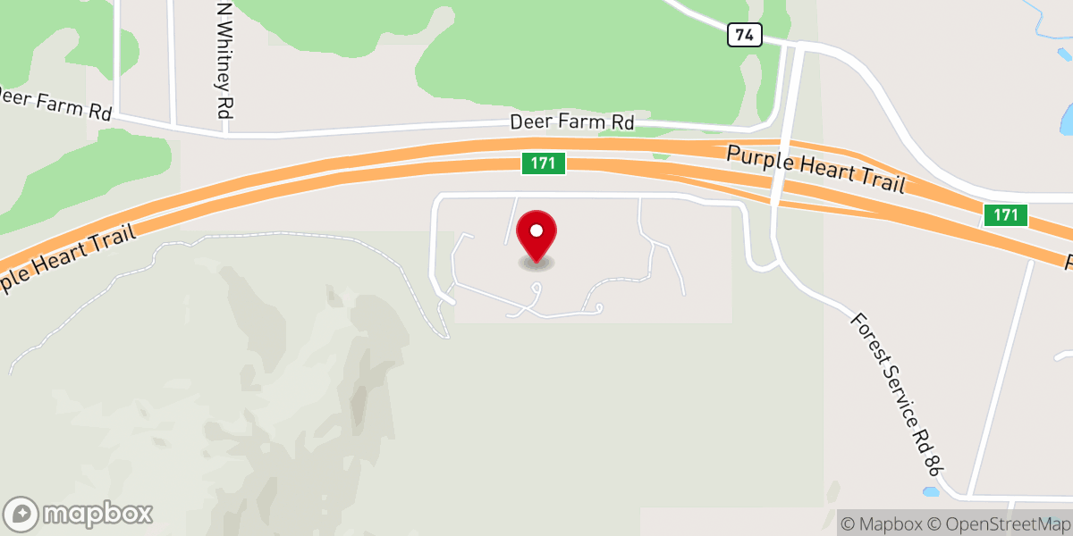 Map showing location of Kadampa Temple for World Peace at IKRC Grand Canyon