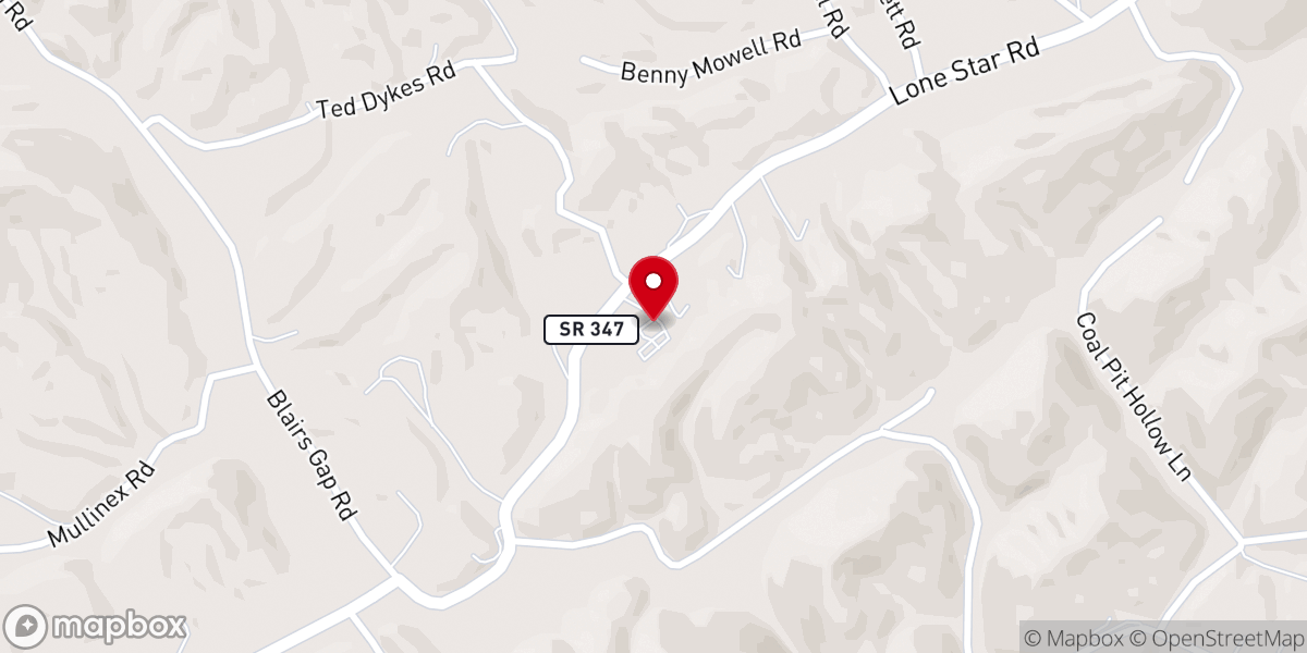 Map showing location of Gospel Mission Church