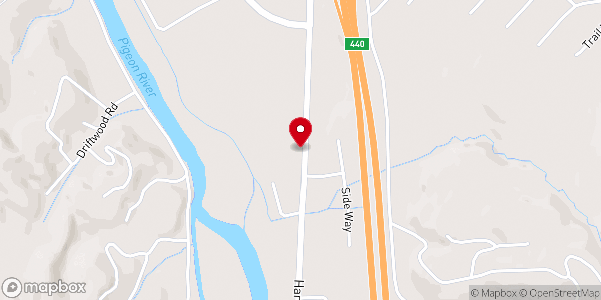 Map showing location of Trinity Baptist Church