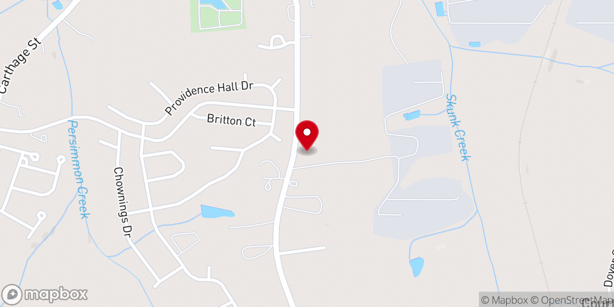 Map showing location of Works For Christ Christian Center