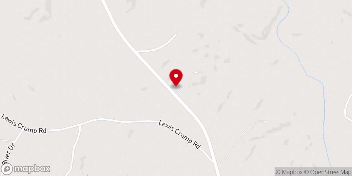 Map showing location of Cleveland Grove Holiness Church