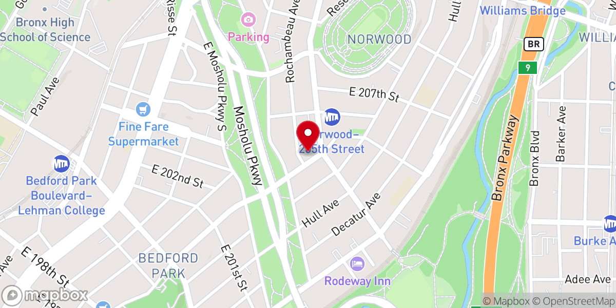 Map showing location of Holy Nativity Episcopal Church