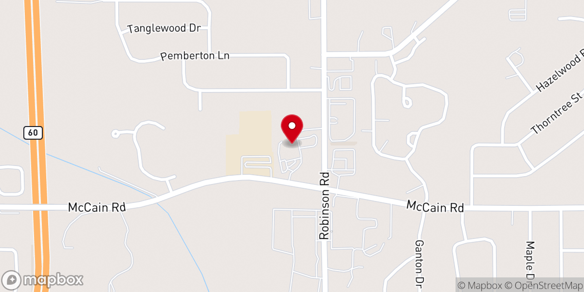 Map showing location of Westwinds Church