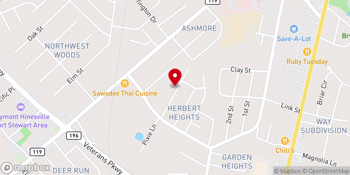 Map showing location of Korean Central Church