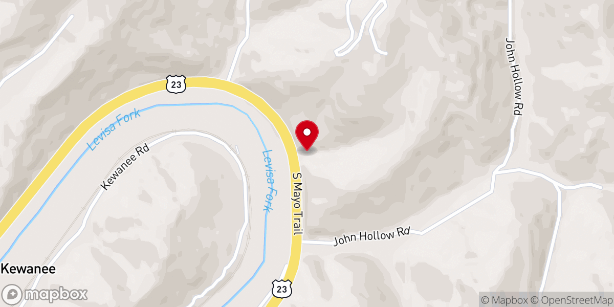 Map showing location of Calvary Bible Baptist Church
