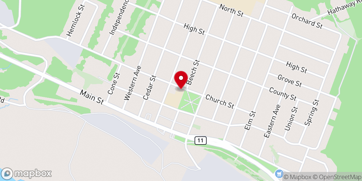 Map showing location of KCA Thrift Shop & Book Nook