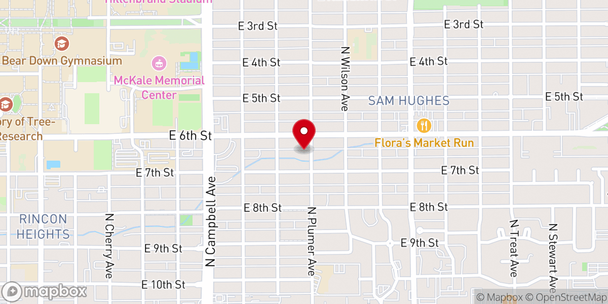 Map showing location of Greater Faith Church