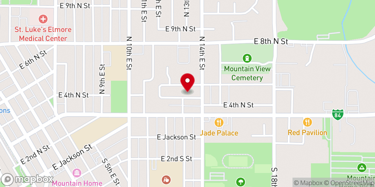 Map showing location of CHURCH for Truckers