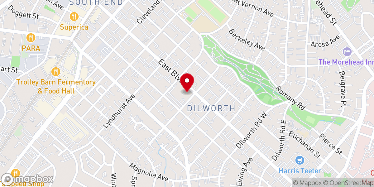 Map showing location of Holy Trinity Greek Orthodox Cathedral