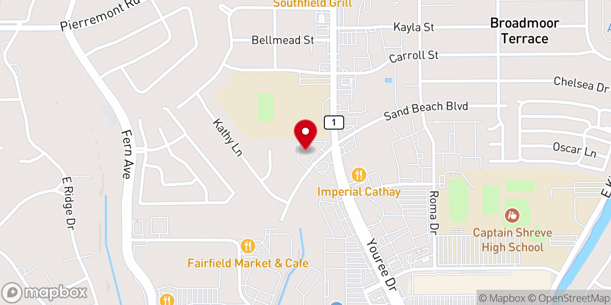 Map showing location of St Luke United Methodist Church