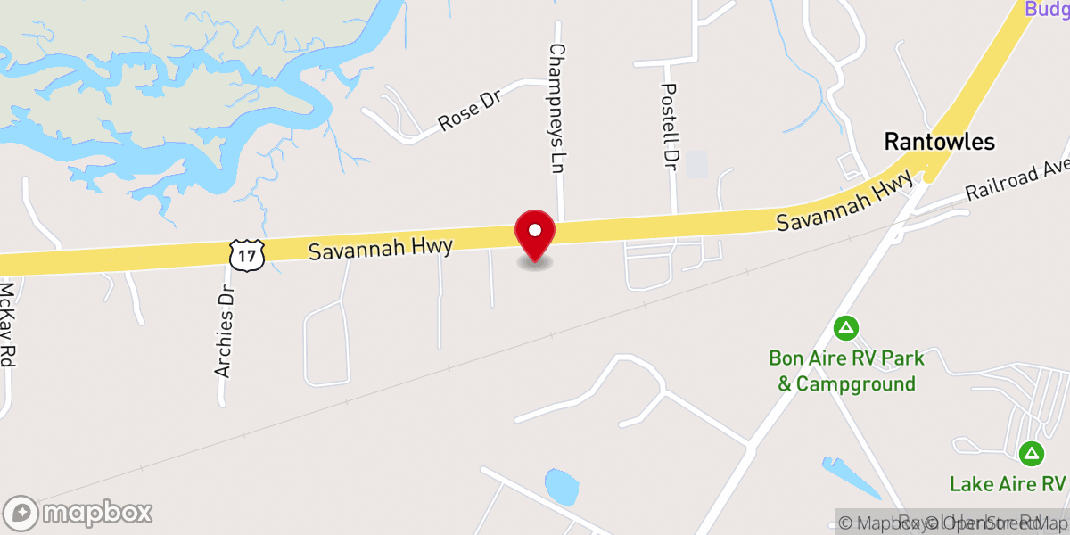 Map showing location of Nazarene Baptist Church