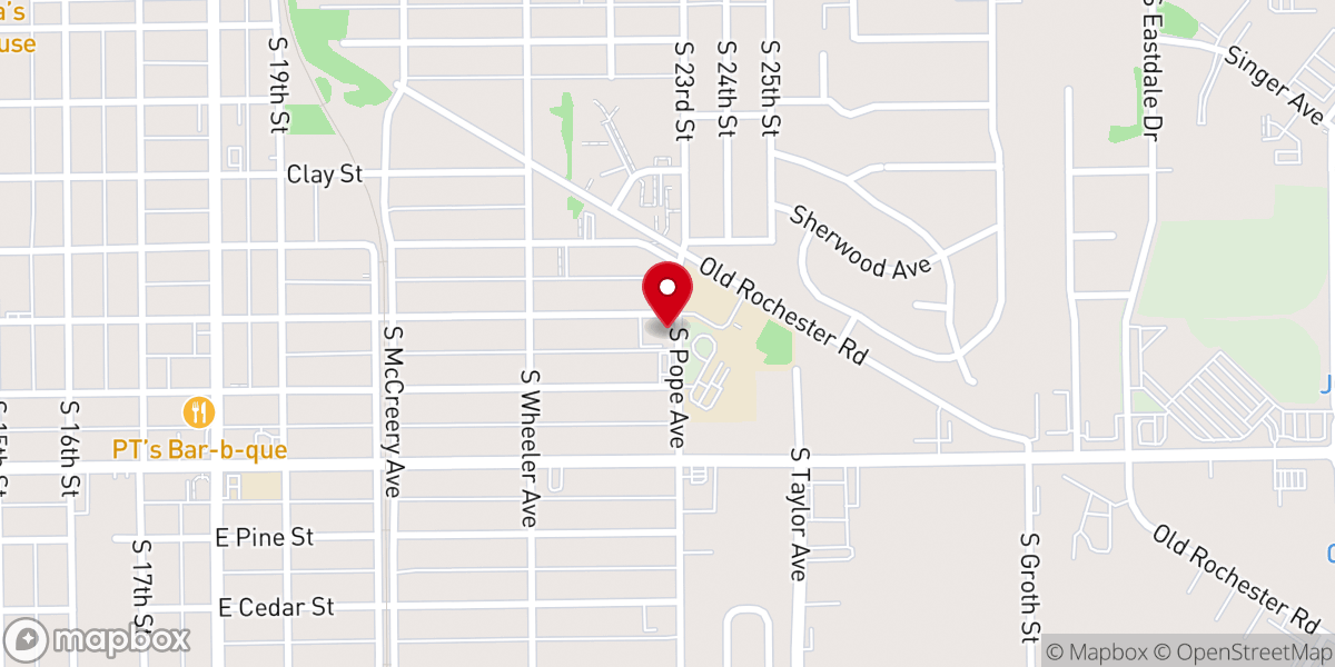 Map showing location of Miracle Temple Church of God