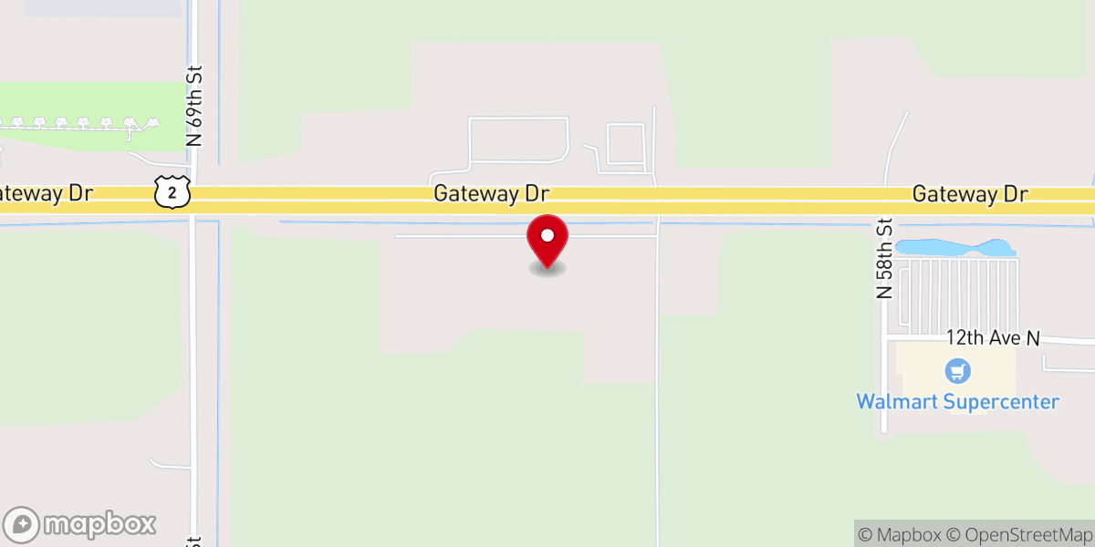 Map showing location of Bible Baptist Church