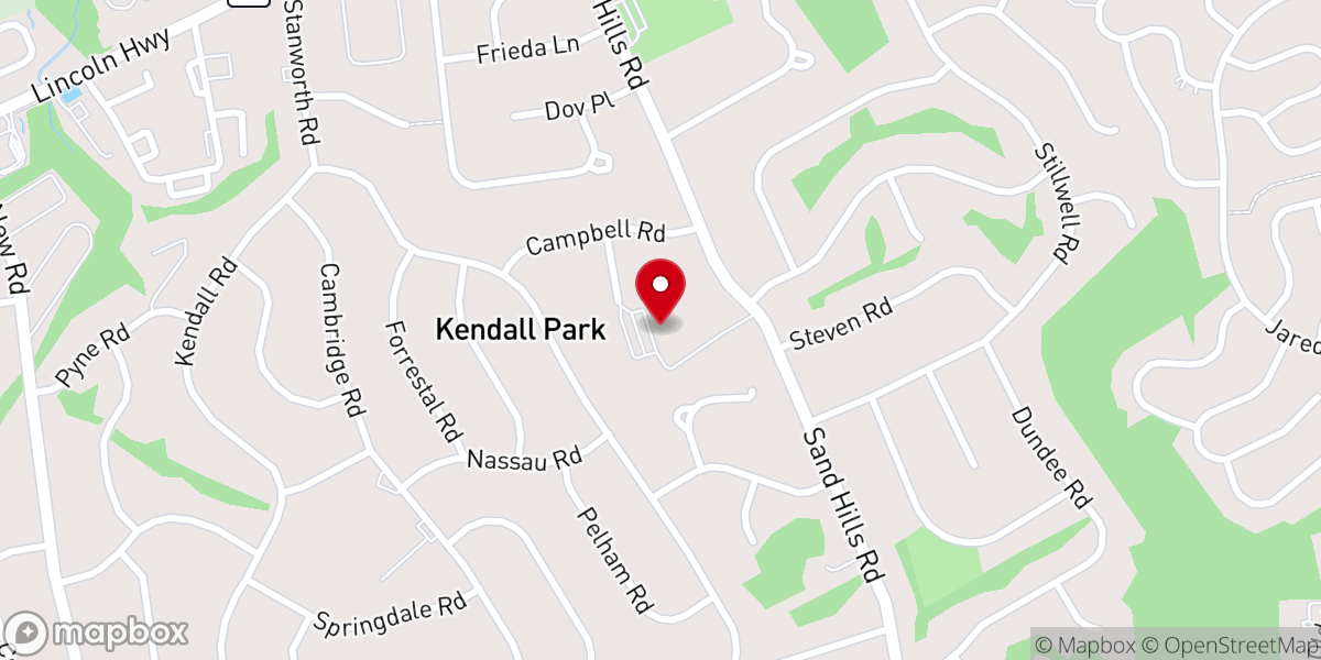 Map showing location of Grace Presbyterian Church